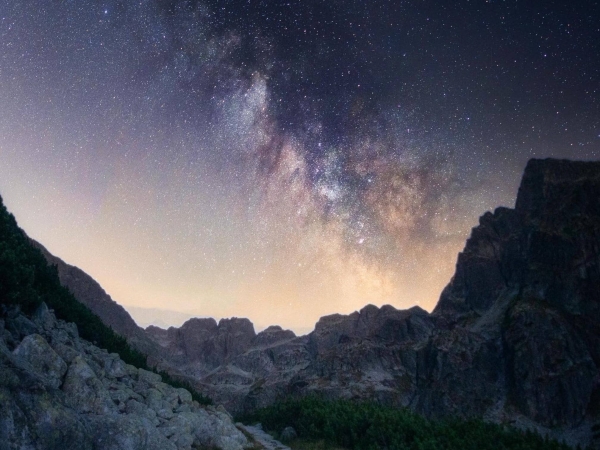 Astrofotografia v poľských Tatrách.