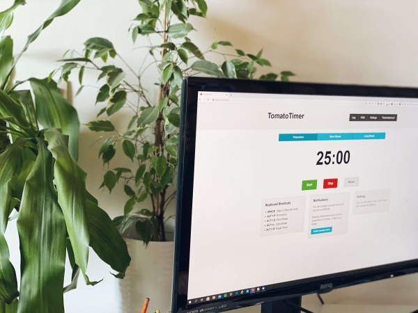 Tomato timer na ploche počítača